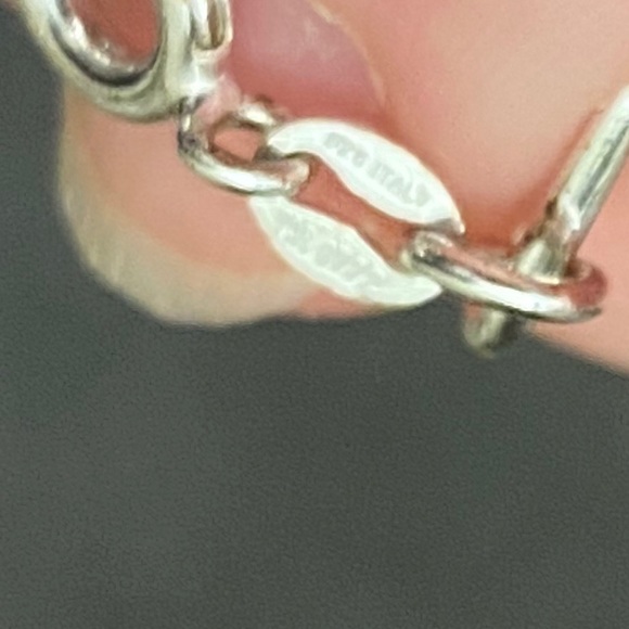 Sterling Silver Hearts Infinity Bracelet ITALY NEW! 925 Gift - Picture 3 of 4